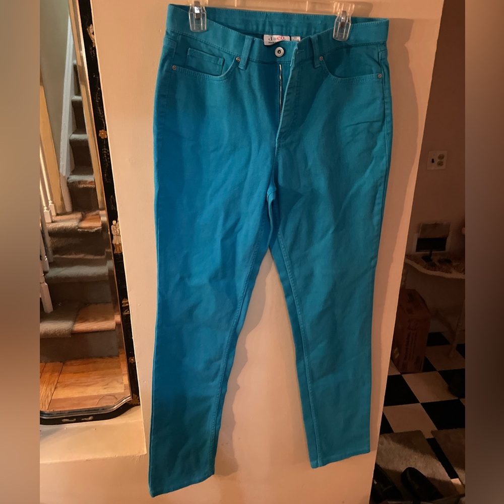 Denim & Co. Vibrant Blue / teal jeans